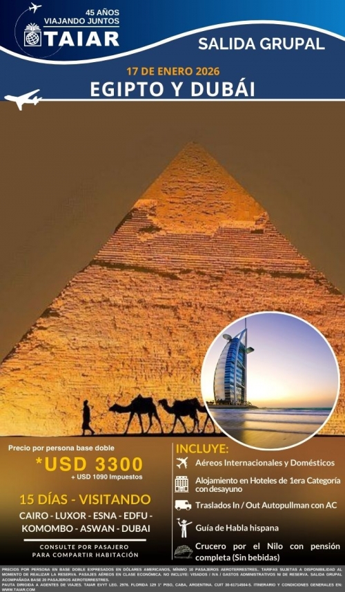 EGIPTO Y DUBAI