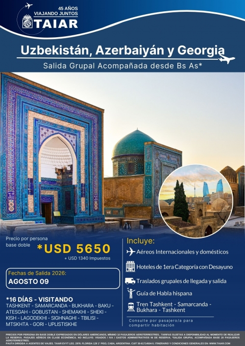 UZBEKISTAN, AZERBAIYAN Y GEORGIA